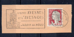 Flamme Illustrée : (59) AVESNES-SUR-HELPE – 1/06/1964 (Flamme Sur Fragment) - Maschinenstempel (Werbestempel)