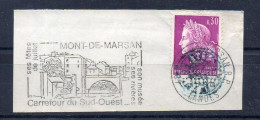 Flamme Illustrée : (40) MONT-DE-MARSAN R.P. – ?/??/1968 (Flamme Sur Fragment) - Maschinenstempel (Werbestempel)