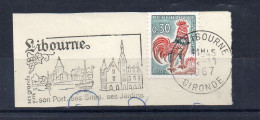 Flamme Illustrée : (33) LIBOURNE – 14/11/1967 (Flamme Sur Fragment) - Maschinenstempel (Werbestempel)