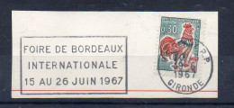 Flamme Illustrée : (33) BORDEAUX R.P. – 19/06/1967 (Flamme Sur Fragment) - Mechanical Postmarks (Advertisement)