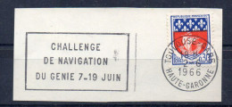 Flamme Illustrée : (31) TOULOUSE GARE – 2/06/1966 (Flamme Sur Fragment) - Oblitérations Mécaniques (flammes)