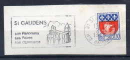 Flamme Illustrée : (31) ST-GAUDENS – 2/01/1968 (Flamme Sur Fragment) - Maschinenstempel (Werbestempel)