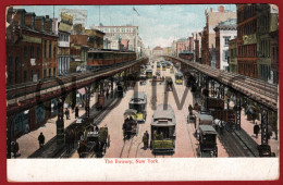 USA - NEW YORK - THE BOWERY - 1908 PC - Autres Monuments, édifices