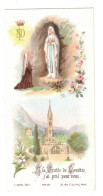 A LA GROTTE DE LOURDES J'AI PRIE POUR VOUS INVOCATIONS PROCESSION ST SACREMENT  IMAGE PIEUSE CHROMO HOLY CARD SANTINI - Devotion Images