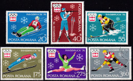 Rumänien, 1976, 3312/17, Used,  Olympische Winterspiele, Innsbruck. - Used Stamps