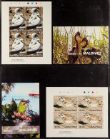 2007 Migratory Birds Complete Set Of 6 Sheetlets And 3 Miniature Sheet IMPERFORATE PROOFS From The B.D.T. Printers Archi - Maldiven (...-1965)