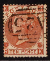 1867 10d Red-brown Used With 'A25' Cancellation, SG Z72. Cat ?150. - Malta (...-1964)
