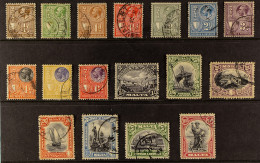 1930 'Postage & Revenue' Set, SG 193/209, Fine Used. Cat ?425 (17 Stamps) - Malte (...-1964)