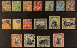 1930 'Postage & Revenue' Set, SG 193/209, Fine Used. Cat ?425 (17 Stamps) - Malta (...-1964)