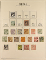 1885 - 1944 COLLECTION Of Around 200 Mint & Used Stamps On Printed Pages, Note 1891-94 Set, 1922-24 Set, 1933-37 Set, 19 - Autres & Non Classés