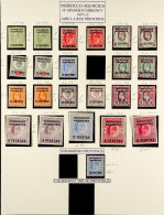 SPANISH CURRENCY 1907 - 1952 COLLECTION Of 78 Mint Stamps On Album Pages, Note 1907-12 Set With Additional Shades To 6p  - Other & Unclassified