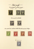 1909-16 PROOFS Imperforate On Ungummed, Unwatermarked Papers. 10 Examples, Mostly In Unissued Colours, Note 2d & 1s (pai - Andere & Zonder Classificatie