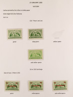 1920 - 1966 NEVER HINGED MINT Collection In Album, Some Semi-specialisation Incl Shades, Varieties And Re-entries (appro - Other & Unclassified
