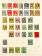 1914 - 1932 COLLECTION Of Around 75 Used Stamps On Album Pages, Note 1914-27 Values With Additional Shades / Papers To ? - Nigeria (...-1960)