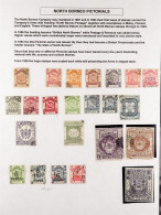 1886 - 1931 FINE USED COLLECTION Of Over 180 Stamps On Leaves, Note 1886-87 2c, 1889 To $10, 1894 Set, 1894 $1, 1895 Sur - North Borneo (...-1963)