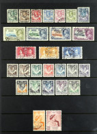 1925 - 1948 USED COLLECTION Of 28 Stamps On Protective Pages Incl. High Values, 1938-52 Vals To 10s, 1948 Wedding Set Et - Nordrhodesien (...-1963)