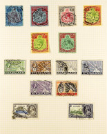 1913 - 1935 COLLECTION Of Used Stamps On Album Pages, Note 1913-21 To 2s.6d, 1921-33 2s To 10s Etc. - Nyasaland (1907-1953)