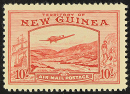 1939 10s Pink Air, SG 224, Very Fine Mint. Cat. ?600. - Papua-Neuguinea