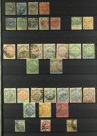 1892 - 1917 USED COLLECTION Of 150+ Stamps On Protective Pages, Many Sets, Highers Values, Sets, Much Else. Includes Ove - Otros & Sin Clasificación