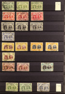 1910-13 DOUBLE HEADS COLLECTION Of Used Stamps With Perf. 15 ?d (3, Shades), 1d (3), 2d (3), 2?d, 3d (2), 4d (2), 5d, 6d - Other & Unclassified