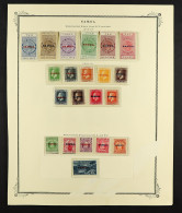 1914 - 1958 MINT COLLECTION Of Over 90 Stamps, On Album Pages, 1914-24 Postal Fiscals Set, 1926-27 Admirals (to 3s Wmk I - Samoa