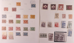 1875-1960's COLLECTION/ACCUMULATION On Pages In Suitcase, Includes (all Mint) 1894 Palace Set, 1923 Mutual Aid Society C - Sonstige & Ohne Zuordnung