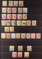 1890 - 1952 COLLECTION Of Over 130 Used Stamps On Protective Pages, Comprehensive Incl High / Top Values, Some Sets. - Seychelles (...-1976)