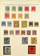 1903 - 1935 USED COLLECTION On Pages, Note 1903 Set To 2s, 1904-05 Set To 5s, 1907-12 Set To 5s, 1912-21 Set To ?1 With  - Sierra Leona (...-1960)
