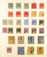 1912 - 1933 USED COLLECTION Of 74 Stamps On Album Pages, Note 1912-21 To 5s (2, Shades), 2d Wmk Inverted, 1921-27 To 10s - Sierra Leone (...-1960)