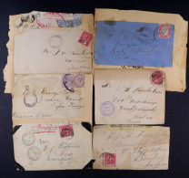 BOER WAR An Assembly Of Cover Fronts Largely Stuck To Paper (ex. A Period Scrapbook), Many Addressed To P.O.W. Camps Inc - Unclassified