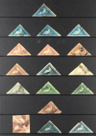 CAPE OF GOOD HOPE 1853 - 1904 Collection Of Over 500 Used Stamps On Protective Pages, Note Triangular 1853 4d (4, Incl O - Unclassified