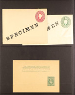 NATAL 1891 - 1903 Collection Of 19 Postal Stationery Items Overprinted Or Handstamped 'SPECIMEN'. - Non Classés