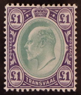 Delcampe - TRANSVAAL 1903 ?1 Green And Violet, SG 258, Mint Very Lightly Hinged. Cat. ?375 - Non Classés