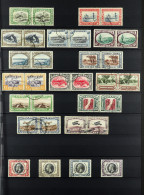 1931 - 1935 COMPLETE COLLECTION Of 14 Used Pairs, 4 Used Stamps, On A Protective Page, SG 74-91. - Africa Del Sud-Ovest (1923-1990)