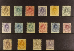 1909-22 King Alfonso XIII Set Incl. Litho Print 2c And 20c (Edifil 267/80 + 289/90) Mostly Fine Mint, Many Never Hinged  - Other & Unclassified