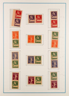 1915  -1990 SE-TENANT PAIRS AND STRIPS Collection Of Never Hinged Mint Pairs & Strips 3 Of The 1908-40 Tell Issue (Zumst - Andere & Zonder Classificatie