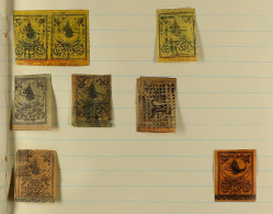 1863-1919 OLD COLLECTION Includes 1863 Imperf Issues (x8 Incl Pair) Mostly Used, Locals, 1918 Cover Bearing Turkish, Ger - Other & Unclassified