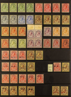 1913 - 1935 COLLECTION Of Around 150 Mint Stamps On Protective Pages, Includes 1913-21 Set With Extra Shades, 1917 1d &  - Turks & Caicos