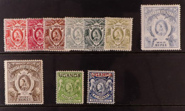 1898-1902 Set Plus 1a Shade, And 1902 Overprinted Pair, Mint. Cat. ?273 (10 Stamps) - Uganda (...-1962)