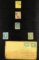 CONFEDERATE STATES - 1861-1864 COLLECTION On Stock Pages, Mint & Used, Includes 5c Pair On Cover Etc. Mixed Condition, C - Andere & Zonder Classificatie