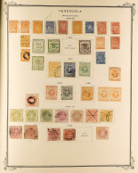 1859 - 1976 COLLECTION Of 1500+ Mint & Used Stamps In Album, Note 1859-62 Coat Of Arms, 1863-64 Set, 1865-70 Vals To 2r, - Venezuela