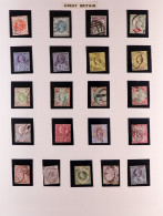 1887 - 1936 RANGES On 7 Album Pages, Incl. 1902-10 Mint Values To 6d, 2s.6d (2 Shades), 5s, 10s & ?1 Used, Etc. Inspect  - Other & Unclassified