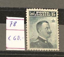 Italie Timbres  N°78 Neuf* - Neufs