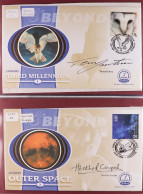 STAMP - AUTOGRAPHED COVERS Royal Mail 2000 Millennium 'Life On Earth' Covers (3) And Benham 'Millennium Collection' Cove - ...-1840 Voorlopers