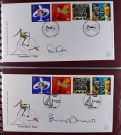 STAMP - AUTOGRAPHED COVERS Royal Mail 1999 'Tales' Covers (8) And 'Millennium Collection' Covers (24) Variously Signed I - ...-1840 Vorläufer