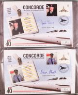 STAMP - CONCORDE - AUTOGRAPHED COVERS Collection Of 16 Items In Binder, Includes 2004-2006 'Pilot Signed Collection' Ben - ...-1840 Voorlopers