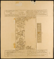 1840 1d Black Mulready Letter Sheet (stereo A50) With SCOTTISH LAW FIRE AND LIFE ASSURANCE Internal Advert In Blue, Fres - Andere & Zonder Classificatie