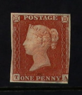 1841 1d Red-brown 'TA' (alphabet II) Plate 157, SG 8, Mint Good Part OG With Almost 4 Margins (just Into At Low Right Si - Otros & Sin Clasificación