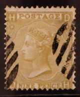 1865-67 9d Straw, Wmk Emblems, SG 98, Used With Small Part Barred Oval Cancellations Leaving The Profile Clear. Cat ?600 - Sonstige & Ohne Zuordnung