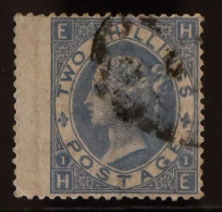 1867-80 2s Cobalt, Wmk Spray, SG 120a, Used With Barred Cancellation Leaving The Profile Clear, Very- Well Centered With - Autres & Non Classés